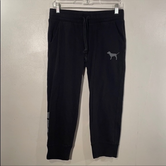 PINK Victoria's Secret Pants - Pink Victoria secret black sweatpants